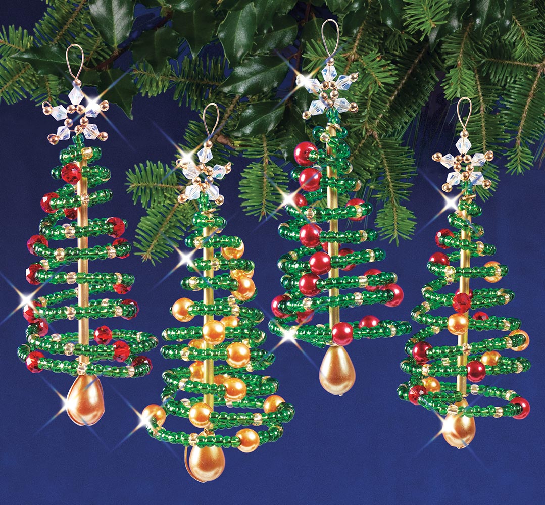 Christmas Trees Beaded Ornament Kit