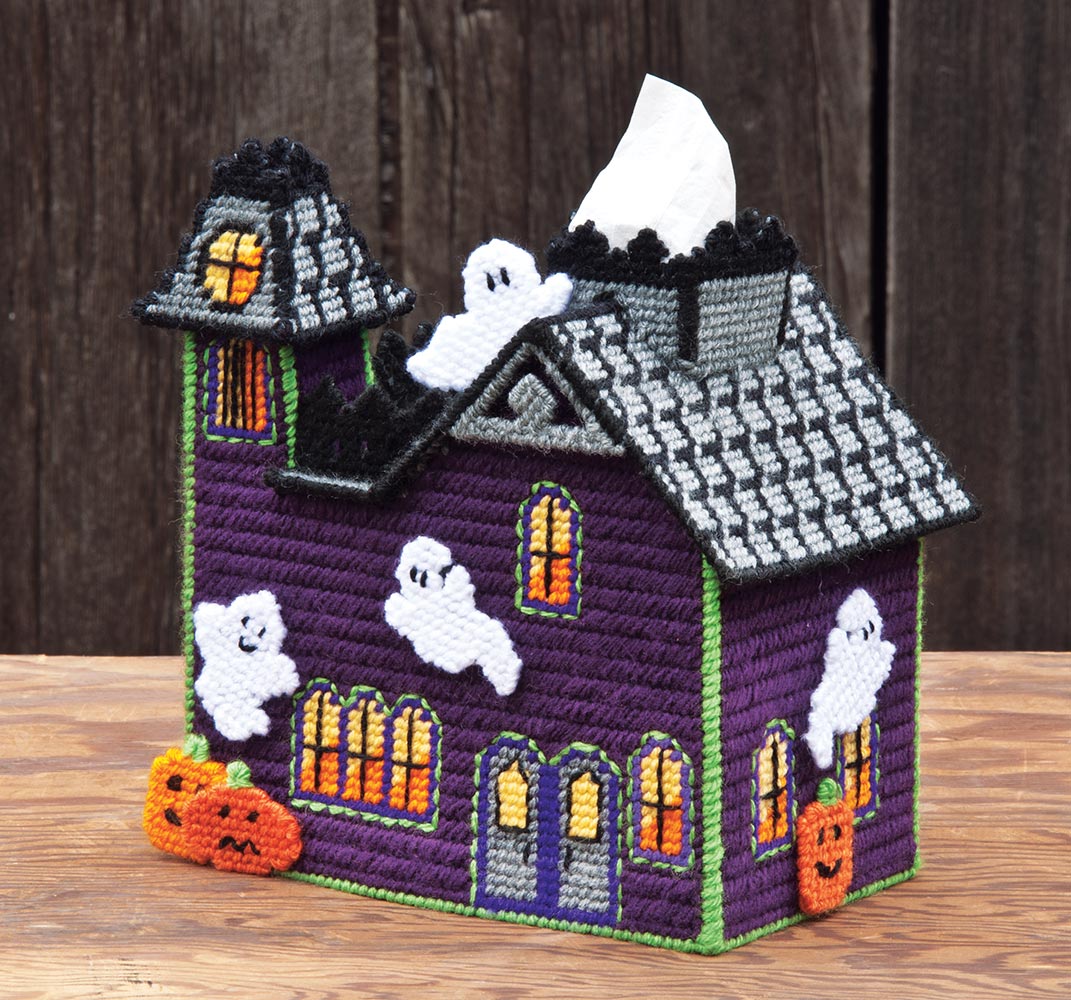 How to Create a Scary Haunted House Tissue Box Cover