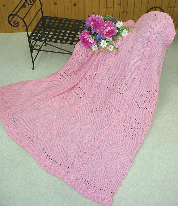Pink Ribbon of Hope Afghan – Mary Maxim