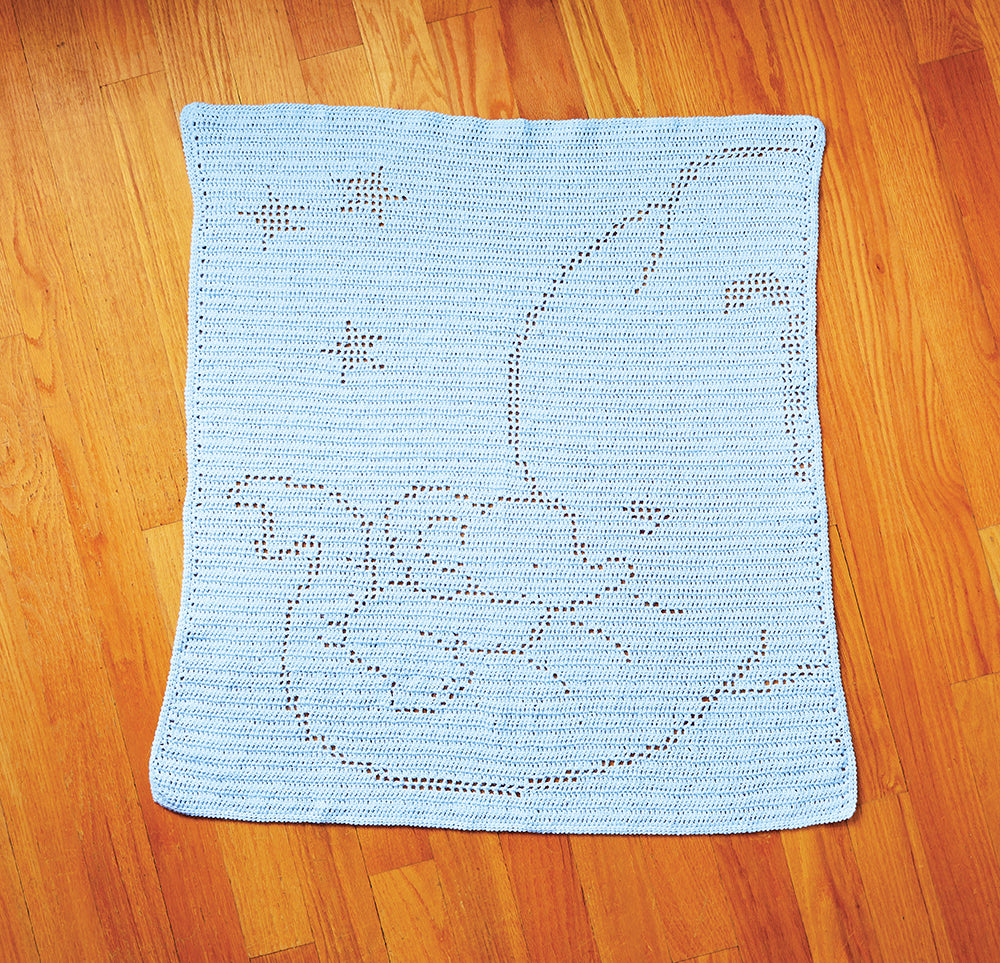 Kit Couverture Bébé Mary Maxim Rainbow Ripple - Fil + Motif - 32,5 X 34,5 Pouces