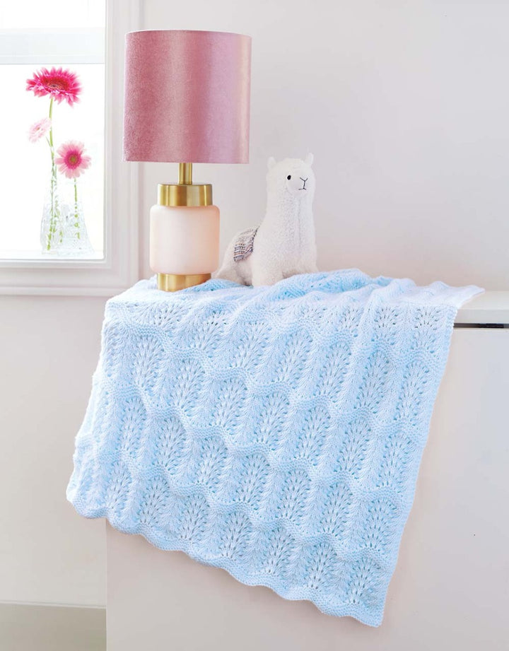 Feather and Fan Baby Blanket