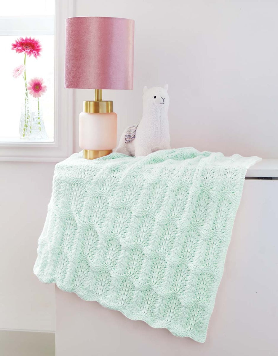 Feather and Fan Baby Blanket