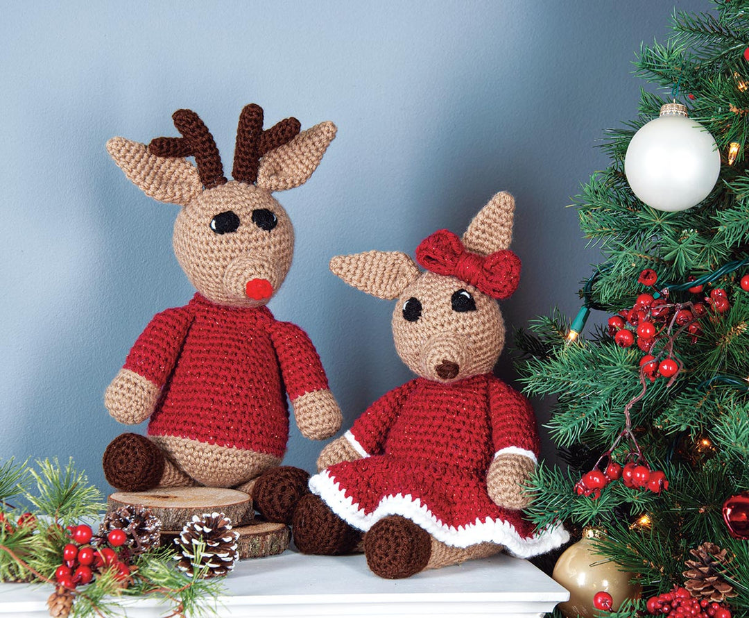Rudy and Rita Reindeer Crochet Kit