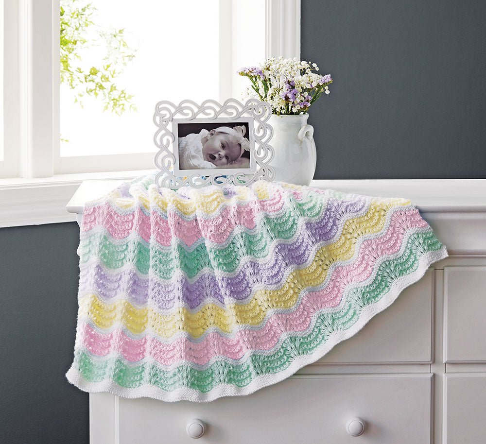 Sparkling Waves of Color Blanket – Mary Maxim