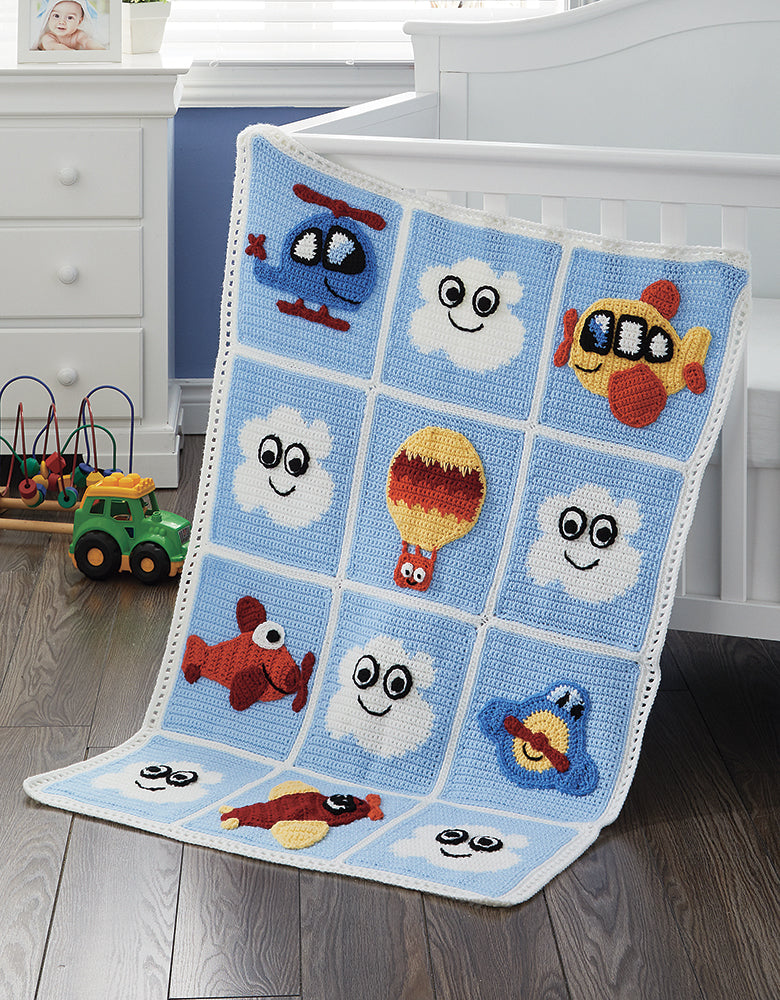 Up, Up and Away Baby Blanket – Mary Maxim