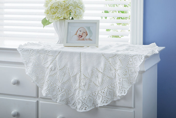 Lacy Knit Baby Blanket
