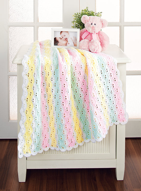 Vertical Shells Blanket – Mary Maxim
