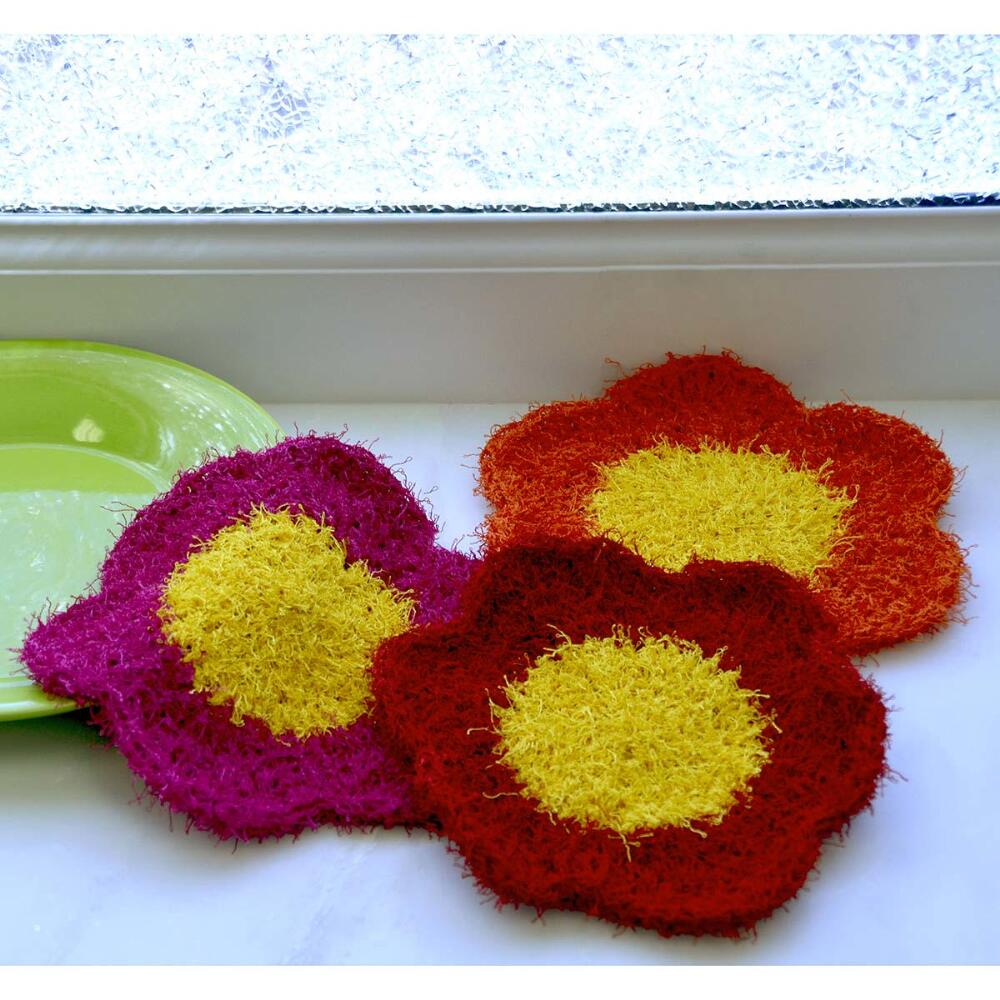 Free Kitchen Blossoms Dishcloths Pattern