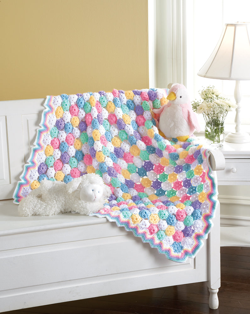Tiny Bubbles Blanket Pattern – Mary Maxim - Main Image
