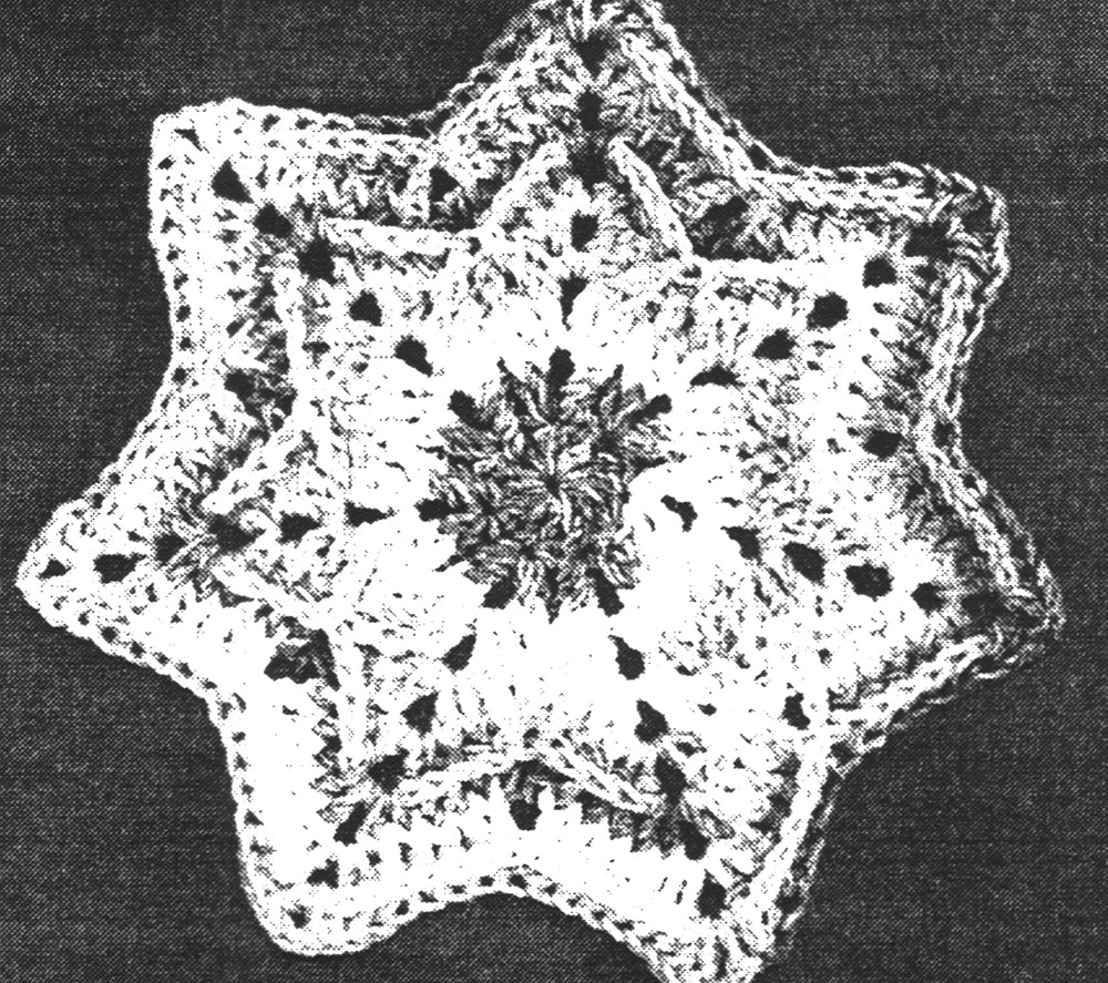 Star Burst Dishcloth Pattern
