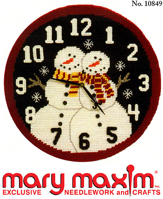 Snow Time Clock Pattern