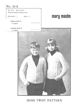 Aran Fisherman Pullover & Cardigan Pattern