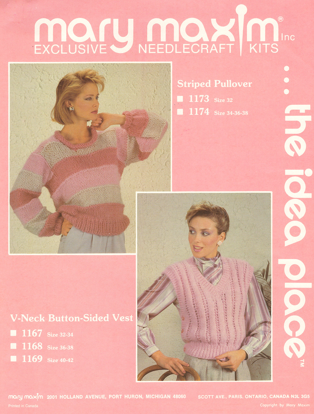 Rose Striped Pullover Pattern