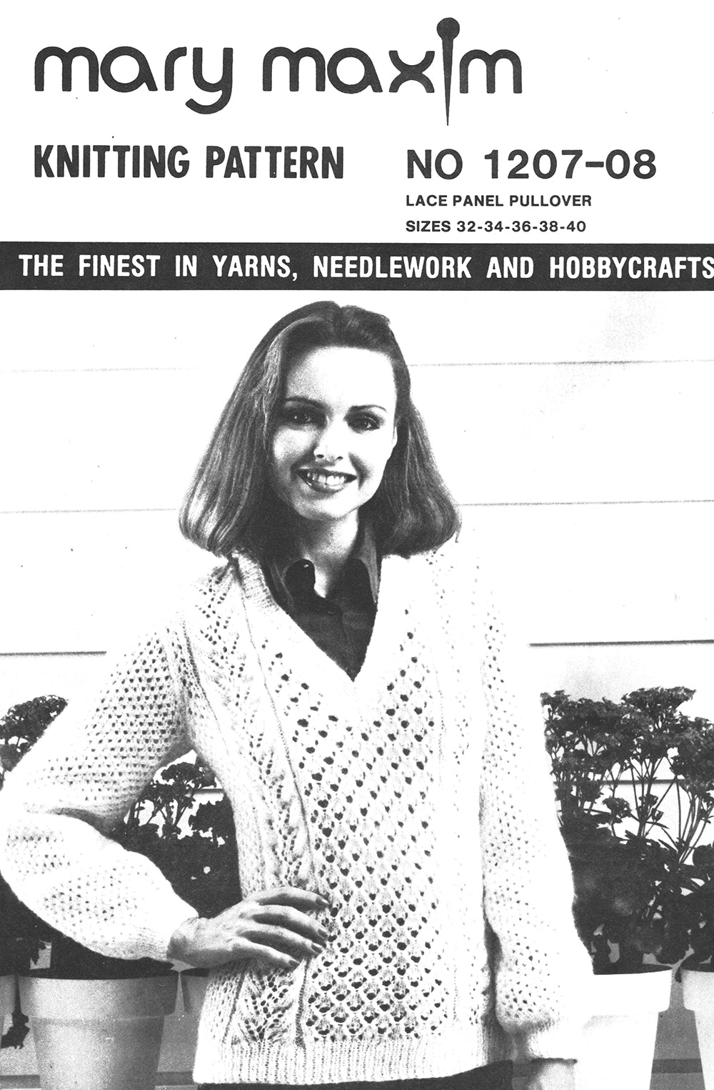 Patrón de jersey con panel de encaje