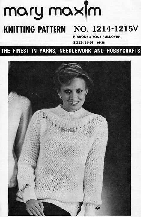 Ribboned Yoke Pullover Pattern