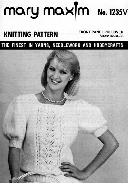 Front Panel Pullover Pattern