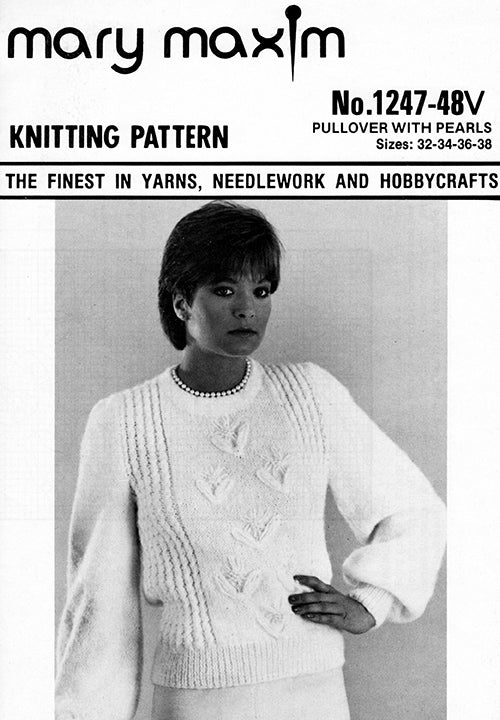 Pullover With Pearls Pattern