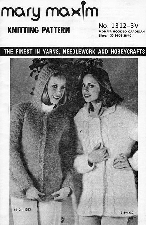 Mohair Hooded Cardigan Pattern