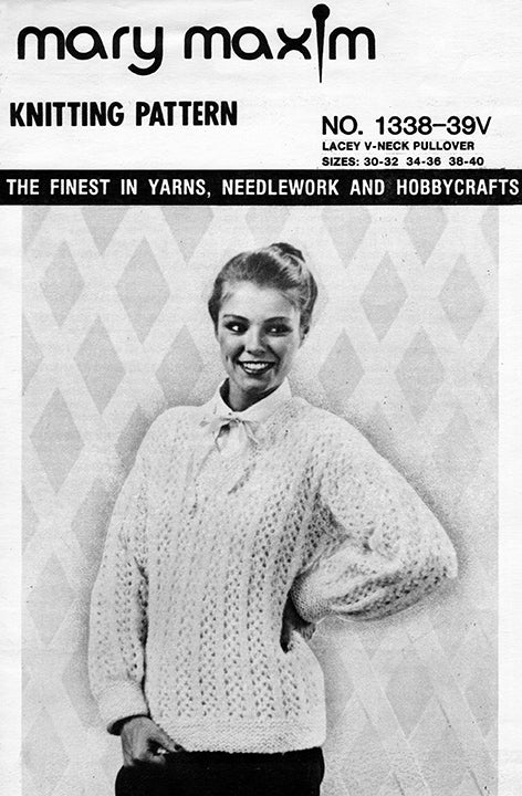 Lacey V-Neck Pullover Pattern
