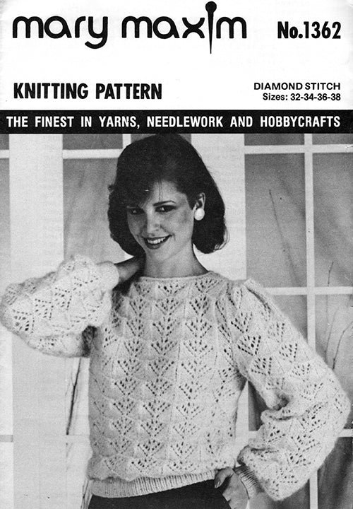 Diamond Stitch Pullover Pattern