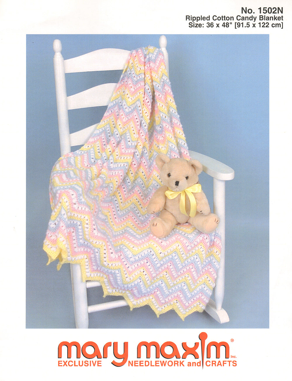 Rippled Cotton Candy Blanket Pattern