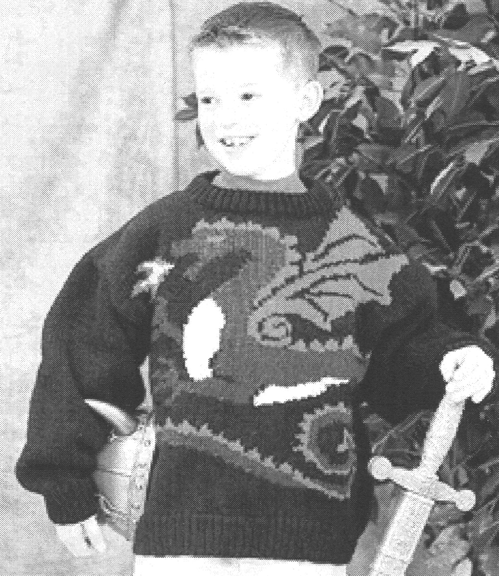 Patrón de jersey de dragón