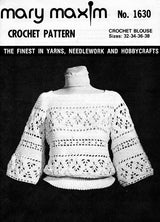 Lacy Topper Crochet Blouse Pattern
