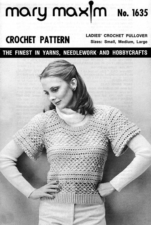 Ladies' Crochet Pullover Pattern