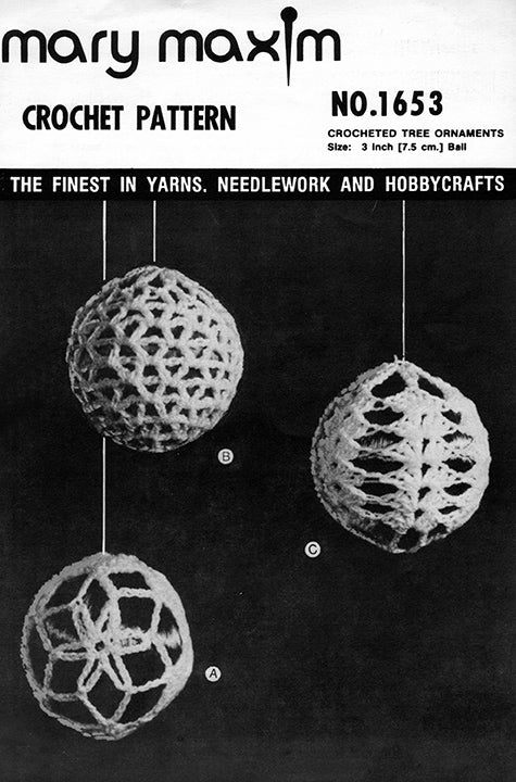 Crocheted Tree Ornaments Pattern