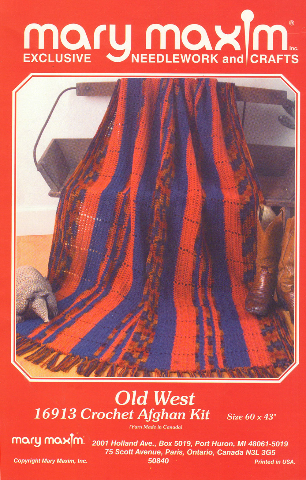Old West Crochet Afghan Pattern