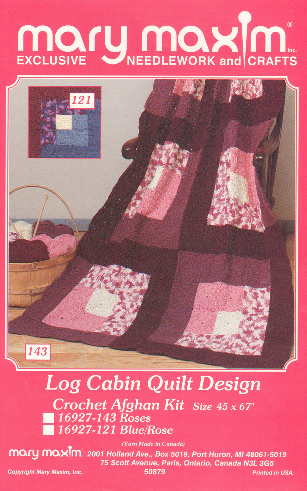 Log Cabin Afghan Pattern