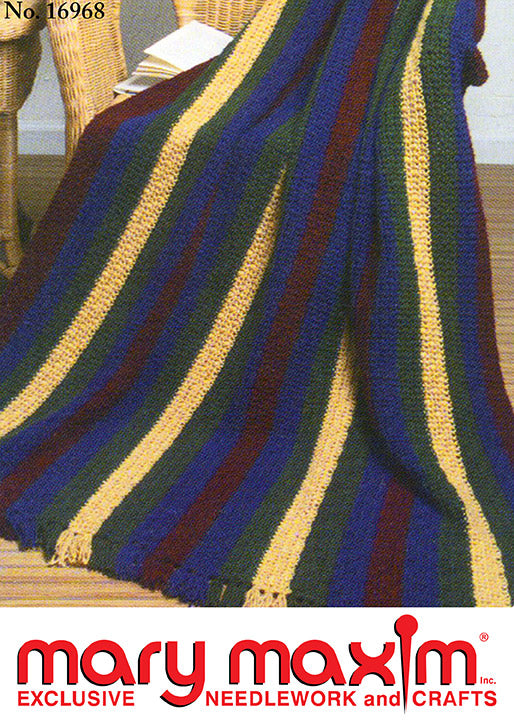 Decorator striped Afghan Pattern