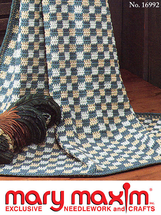 Country Check Afghan Pattern