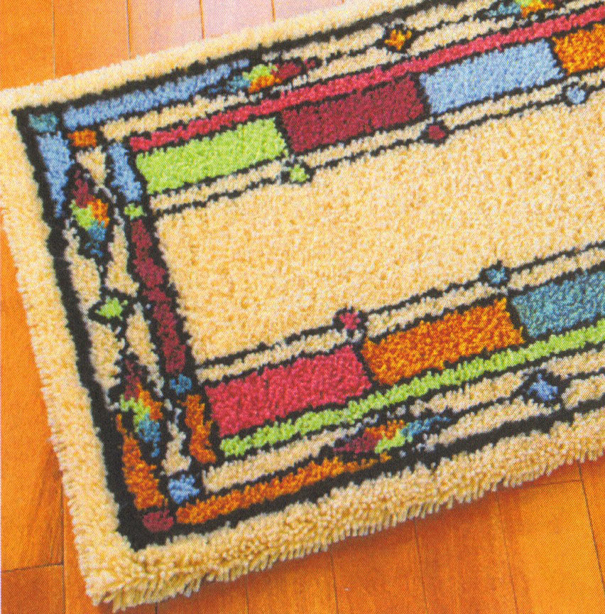 Stained Glass Rug Design Stained Glass Rug Pattern – Mary Maxim