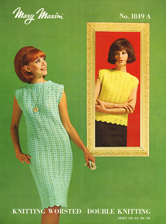 Patrón de vestido y concha de crochet para mujer – Mary Maxim
