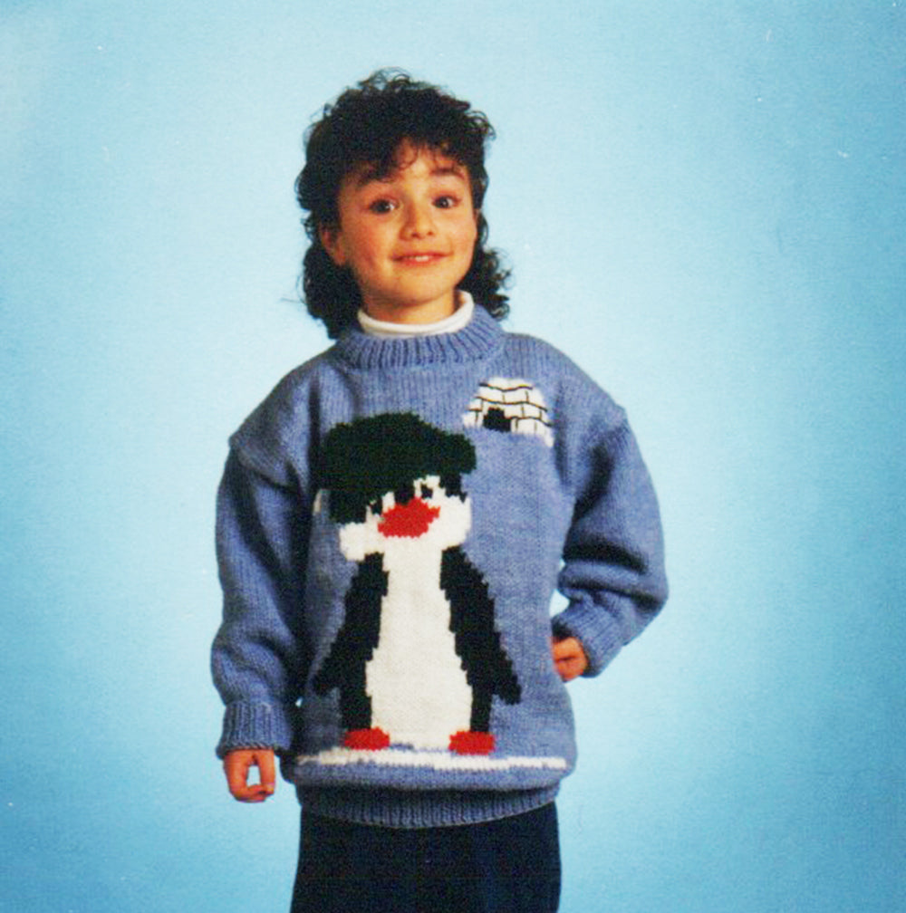 Winter Penguin Pullover Pattern – Mary Maxim