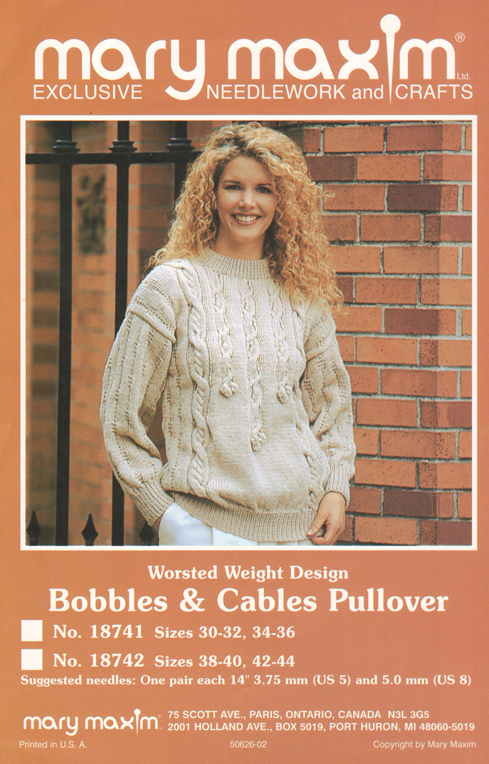 Bobbles And Cables Pullover Pattern