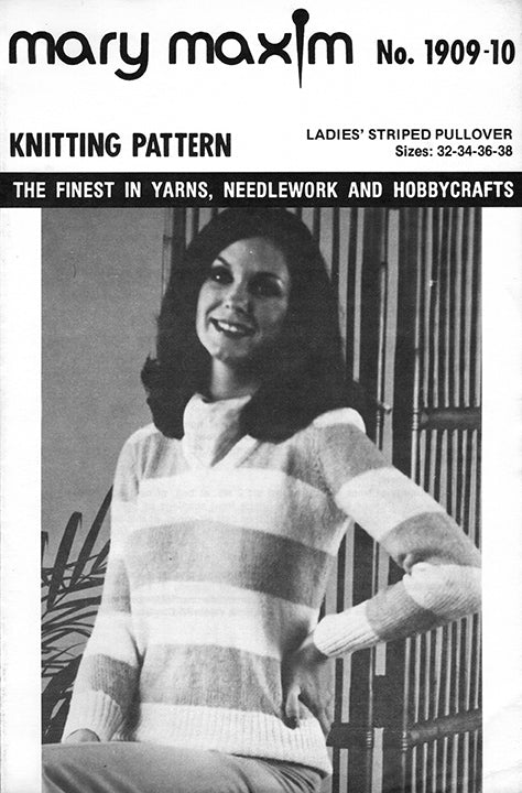 Ladies' Striped Pullover Pattern