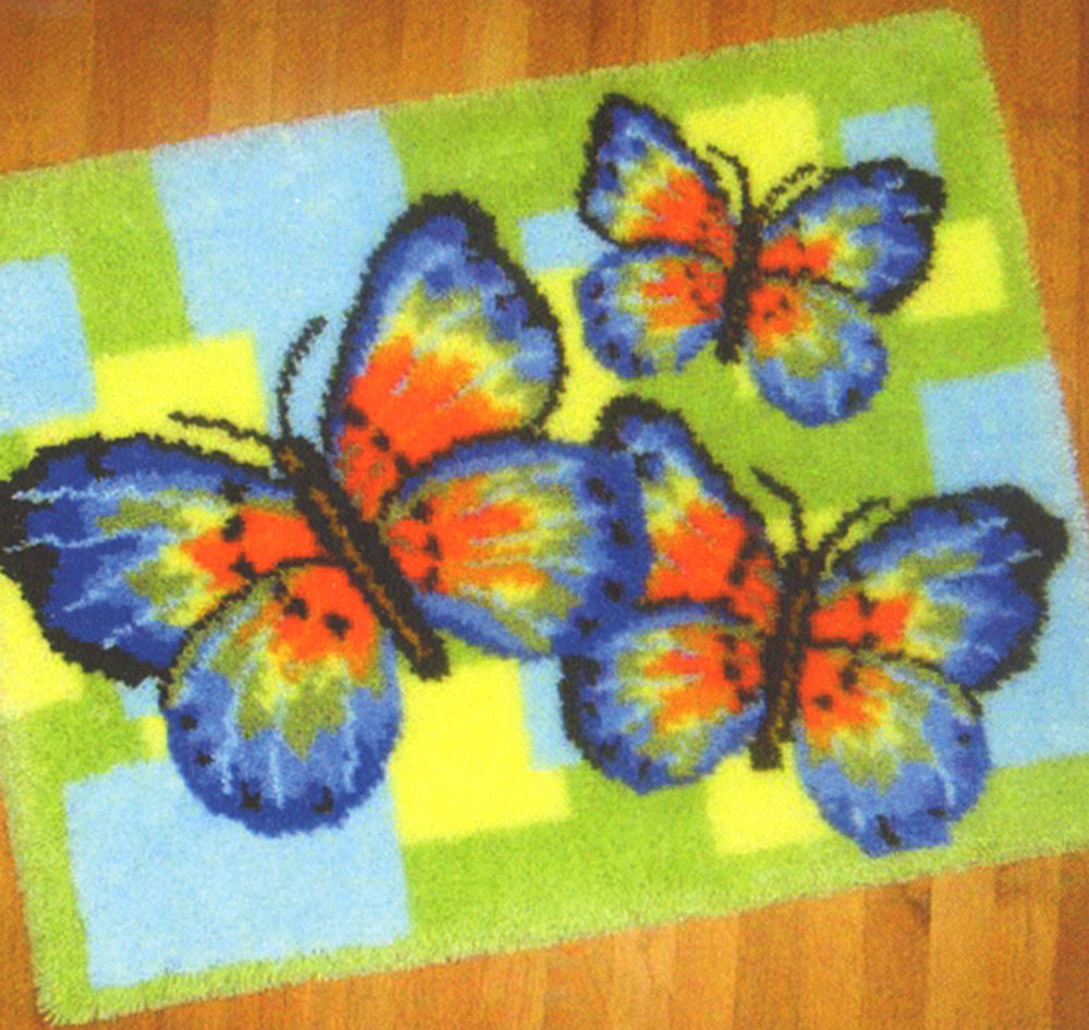 Butterfly Trio Rug Pattern