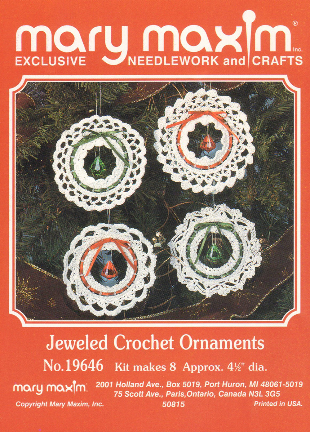 Jeweled Crochet Ornaments Pattern