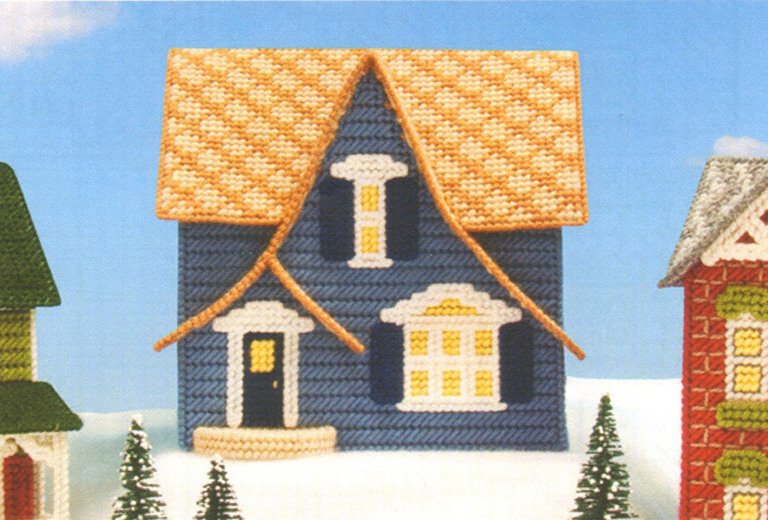 Blue House Pattern