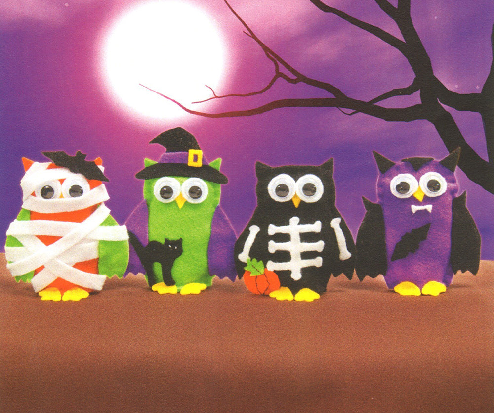 Halloween Felt Owls Pattern