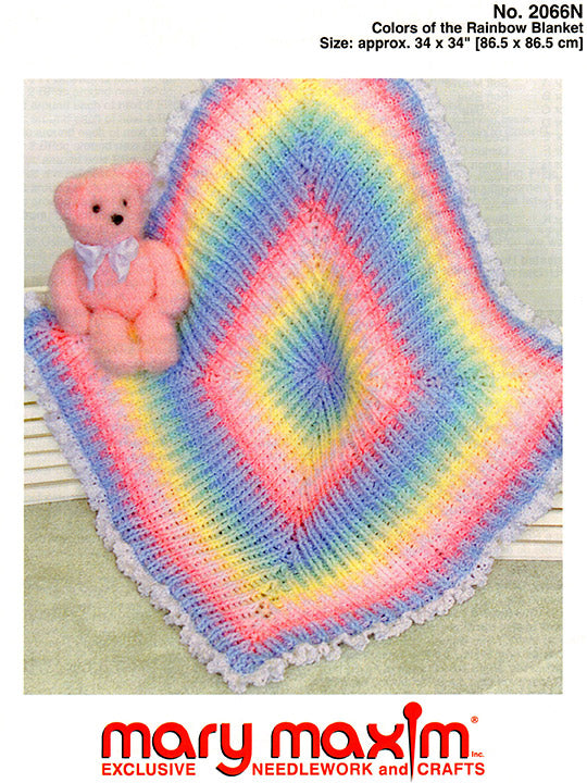 Colors of the Rainbow Blanket Pattern