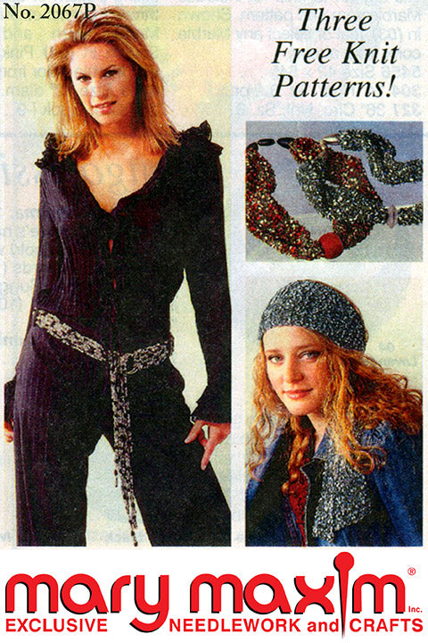 Knit Belt, Necklaces and Scarf Pattern