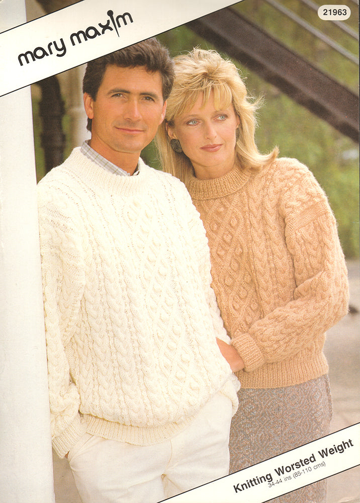 Knitted Sweaters Pattern – Mary Maxim