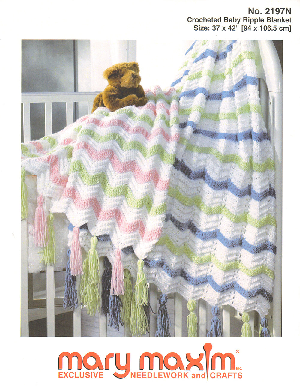 Crochet Baby Ripple Blanket Pattern