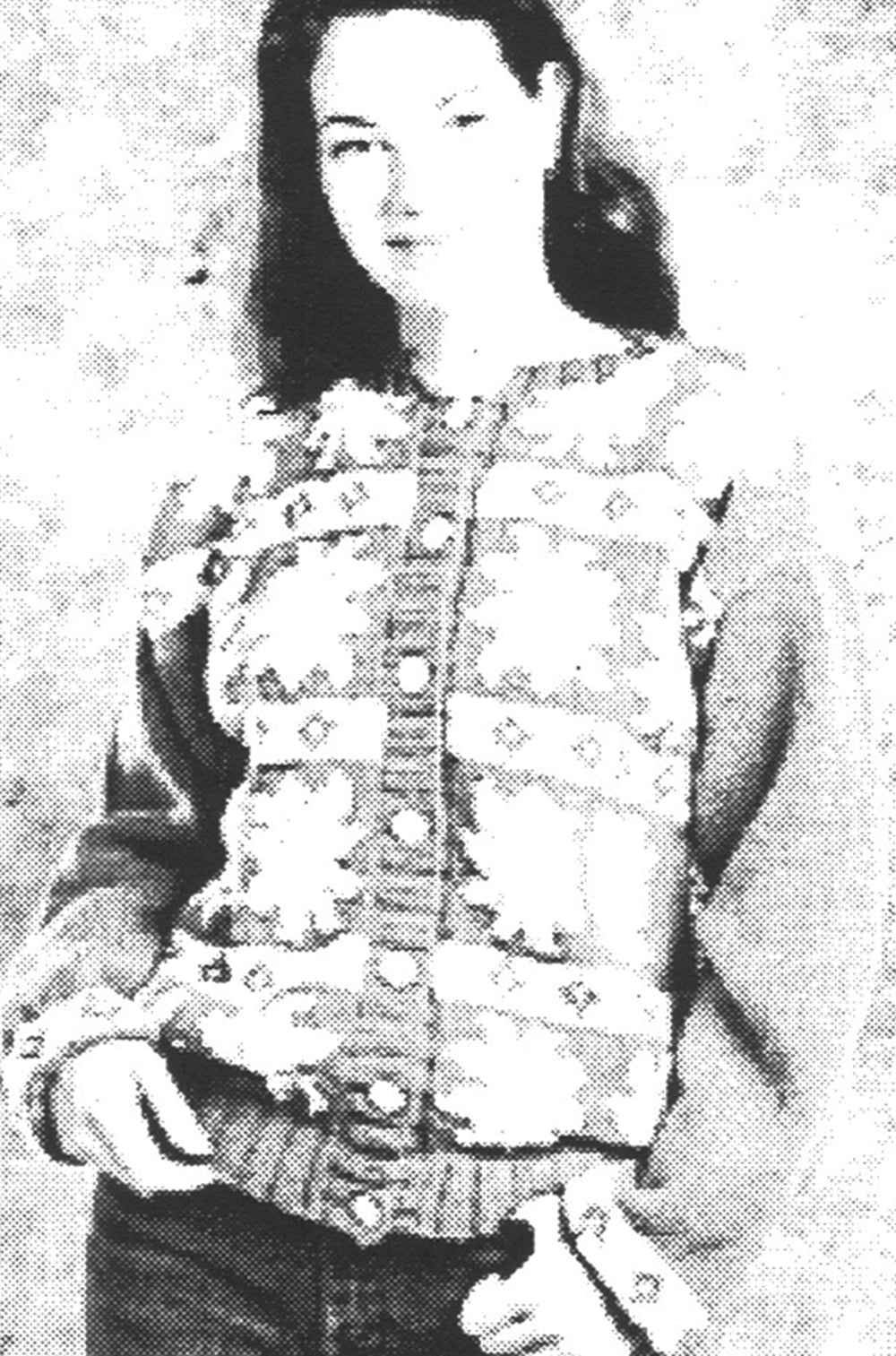 Modèle de cardigan marguerite