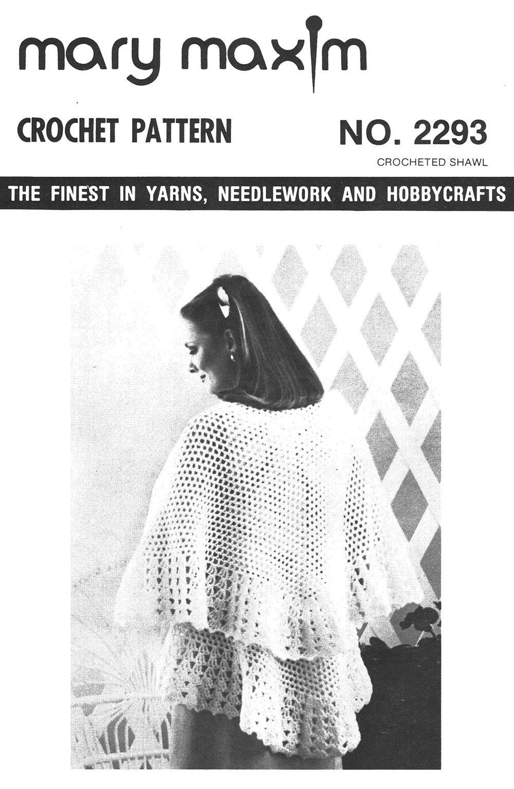 Patrón de chal de ganchillo