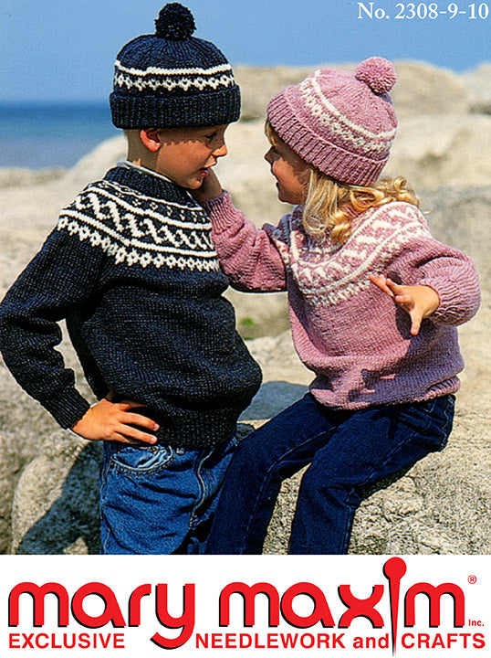 Kids Yoke Pullover and Hat Pattern