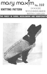 Cortavientos para perros con estampado de cables